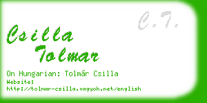 csilla tolmar business card