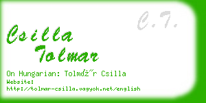 csilla tolmar business card